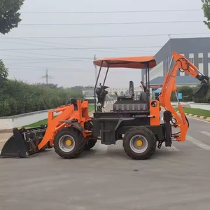 Mini-chargeuse sur pneus 2500 kg, chargeuse compacte, excavatrice compacte, moteur Kubota pour travaux agricoles et de construction - Product Image 1