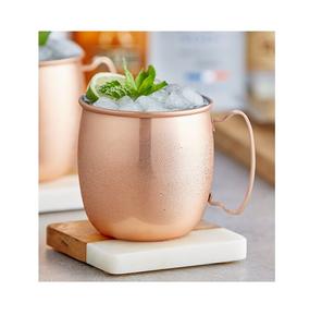 Taza de cobre hecha a mano de primera calidad de cobre puro liso pulido tazas Drinkware taza de cobre martillado - Product Image 3