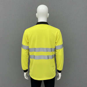 Vêtements de travail de sécurité, t-shirts à manches longues orange, impression personnalisée, vente en gros, chemise réfléchissante d'hiver pour hommes - Product Image 5