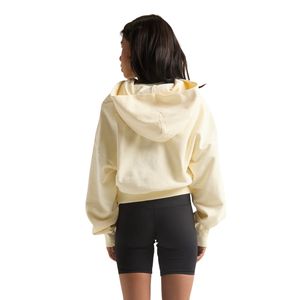 Sweat à capuche surdimensionné personnalisé haut court femmes femmes pull à capuche sweat décontracté hiver tricoté surdimensionné court - Product Image 2