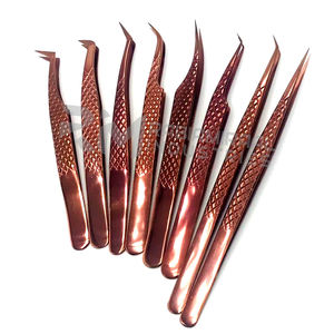 ชุดแหนบขนตาปลอมแบบปรับแต่งได้สีพลาสม่าสีกุหลาบทอง - Product Image 5