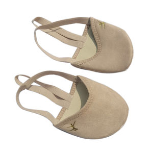 Demi semelle danse gymnastique chaussure rythmique gymnastique orteil chaussures microfibre cuir demi rythmique gymnastique orteil chaussures - Product Image 1