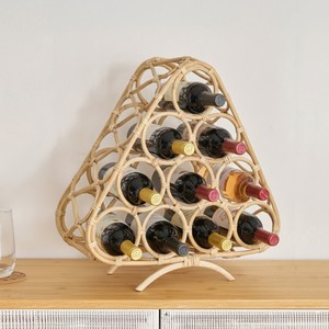 Moderno Exhibidor de Vino de Ratán Estilo Antiguo, Soporte de Almacenamiento para Mostrador/Mesa, Mueble para el Hogar, Vietnam - Product Image 5