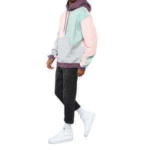 Vente en gros de vêtements de sport Muscle Fit de haute qualité pour hommes, sweat à capuche amincissant personnalisé en éponge française surdimensionné Color Block avec fermeture éclair - Product Image 6