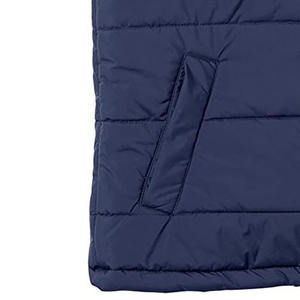 Gilet bouffant de haute qualité grande taille logo personnalisé veste sans manches gilets gilet bouffant hommes poches avec fermeture éclair - Product Image 3