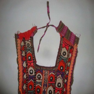 Blusa Abaya Estilo Étnico Vintage para Mujer, Vestidos de Trabajo con Espejo de Yoke Baloch Afgano, Bordado, Últimos Parches de Costura en Tela - Product Image 2