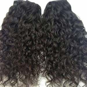Extensions de cheveux vierges naturels ondulés et bouclés pour femmes noires, fournisseur pas cher, machine à double trame, cheveux humains indiens du temple, VGP - Product Image 4