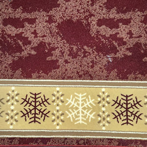 Tapis Adiva tissé à la machine, motif floral moderne, à poils longs, avec envers en jute, fabriqué à Gaziantep, pour salon, en polyester - Product Image 1