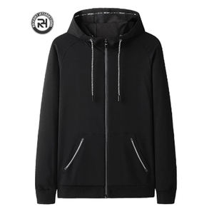 Sweat-shirt à capuche zippé pour homme en molleton 100% coton, chaud, confortable, respirant, séchage rapide, streetwear - Product Image 3