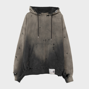 เสื้อฮู้ดผู้ชายผ้าเกล็ดปลาเทอร์รี่100% สั่งทำฉลากทอสีดำซีดจาง - Product Image 4