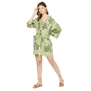 Summer Serenity 100% Cotton Kimono Bata para mujer Tela ligera transpirable y suave para la máxima comodidad Elegante - Product Image 1