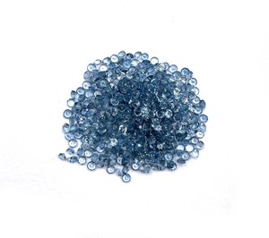Lote de 100 Piedras Preciosas Sueltas de Topacio Azul Londres Natural, Corte Redondo, 1.50 MM, para Joyería - Product Image 5