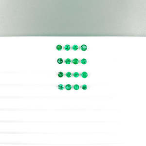 Natural Zambian Emerald Calibrated <b>Rounds</b> 2mm Natural Loose Faceted Emerald Gemstone For Jewelry Making Ready To Use - Product Image 4