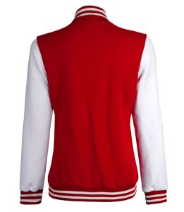 Chaqueta Varsity de Béisbol para Mujer, Manga Larga, Corte Regular, Bordado Personalizado, Hombros Caídos, Transpirable, Gruesa, para Invierno - Product Image 4