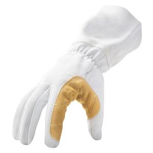 Guantes de Soldadura TIG de 16'' Guantes de Soldador de Cuero Vacuno Extendidos Aislados Anti-quemaduras para Barbacoa Chimenea Soldador MIG - Product Image 1