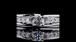 Anillo Solitario con Diamante Cultivado en Laboratorio |   Anillo de Diamantes Elegante para Uso Diario y Regalos - Product Image 4