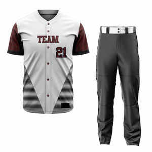 Uniforme de béisbol para hombre hecho a medida de poliéster 100% de alta calidad a la venta Uniforme de béisbol para hombre de nuevo diseño - Product Image 1