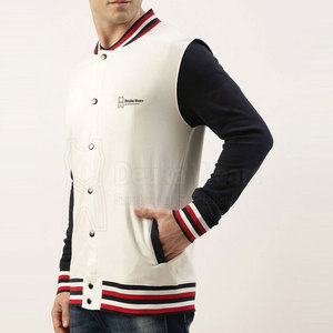Veste de Baseball Personnalisée en Chenille Brodé avec Logo pour Homme, Vêtement d'Extérieur Classique en Polyester/Coton avec Manches en Cuir – Vente en Gros - Product Image 1