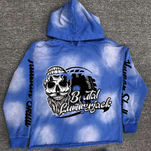 Sweat à capuche unisexe coupe oversize évasée, coupe vintage streetwear, coupe haute couture, avec impression personnalisée, délavé à l'acide, coupe coupe-vent, uni, grammage lourd, qualité usine - Product Image 3