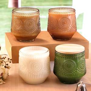 Frascos de Vidrio para Velas con Tapas de Madera y Frascos de Velas Vacíos, Recipientes para Velas, Suministros para Hacer Velas, Suministro al por Mayor - Product Image 3