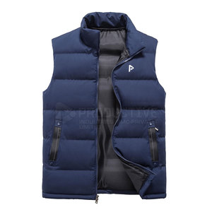 Chaleco de invierno informal personalizable, cuello mandarín, ropa exterior transpirable, el mejor Material de poliéster, diseño en línea, servicio OEM - Product Image 1