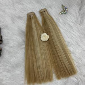 Haute couture-Tendance à la mode, extensions de cheveux de trame humaine ondulés naturels bouclés de haute qualité cheveux du Vietnam fr prix de gros - Product Image 4