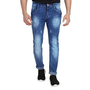 Nouveau style de jeans streetwear pour hommes, stretch, respirant, léger, lavé, décontracté, bleu déchiré, haute qualité, vente en gros, logo personnalisé, OEM - Product Image 6