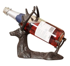 Estante de vino de aspecto elegante de estilo de lujo Color marrón Nuevo diseño fresco Soporte de botella con forma de pez Decoración de salón y restaurante - Product Image 3