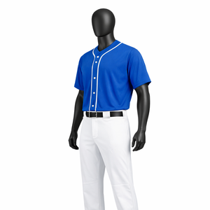 Uniforme de béisbol personalizado, conjunto de camiseta y pantalones con botones, kit de equipo de béisbol de secado rápido y transpirable - Product Image 3
