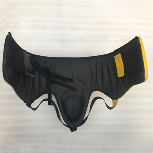 Protector de ingle de boxeo masculino profesional de alta calidad con logotipo personalizado Protector de MMA de cuero real Producto en caja impreso - Product Image 3