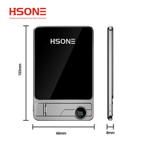 F15 L Slim Fast Charge 10000Mah Aluminum Alloy <b>Magnetic</b> Wireless Charge <b>Power</b> <b>Bank</b> with LED Display Type-C for Phone 15W - Product Image 3