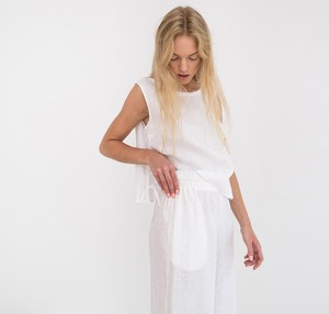 Pyjama d'été en coton indien pour femme, style vintage à pois, manches à volants, séchage rapide - Product Image 3