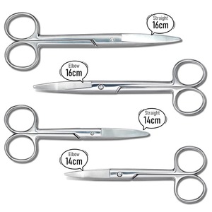 Ciseaux chirurgicaux en acier inoxydable, pointe droite et incurvée, outils médicaux, ciseaux chirurgicaux dentaires, pointe droite et incurvée, 1 pièce - Product Image 2