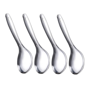 Juego de Cucharas de Servir de Acero Inoxidable con Diseño de Mango Único, Juego de Cucharas de Alta Calidad para Restaurante o Boda - Product Image 2