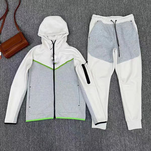 2025 personalizado Hip Hop Trend Tech polar traje ropa deportiva chándal con capucha chándal hombres algodón pantalones Casual hombres con alta calidad - Product Image 2