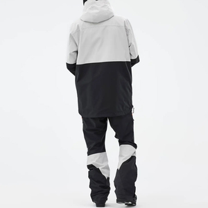 แจ็กเก็ตสกีผู้ชายสีเทา/ดำ, แจ็คเก็ตมีฮู้ดกันน้ำมีซิปกันน้ำมีกระเป๋า/ชุดเล่นสกีเสื้อแจ็คเก็ตเล่นสกีกันหิมะสำหรับทุกเพศ - Product Image 6