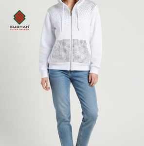 Sweat à capuche zippé en cristal blanc - 100% coton polaire imperméable et à séchage rapide, pull d'hiver pour homme - Product Image 3
