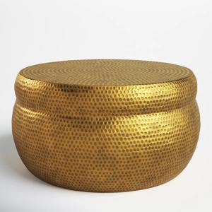 Mesa de Centro Moderna y Elegante de Aluminio Antiguo Martillado, Ecológica, M.R. ARTESANÍAS Modelo MR-1259 para el Hogar, Oficina, Sala de Estar - Product Image 2