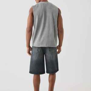 Pantalones Cortos Vaqueros Holgados de Mezclilla Lavada Estilo Urbano Personalizados 2026 para Hombre, Pantalones Cortos Vaqueros Clásicos de Moda de Verano para Hombre - Product Image 4