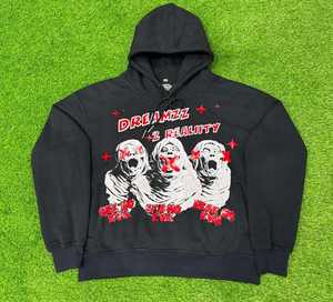 Custom Graphic Print <b>Zip</b> <b>Up</b> Hoodie - Mens Acid Wash Streetwear Fleece Hoody with Flame Embroidery - Product Image 4