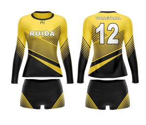Dernier modèle de maillots d'uniformes de volley-ball pour femmes uniformes de volley-ball pour filles bon marché vente en gros de maillots de volley-ball - Product Image 2