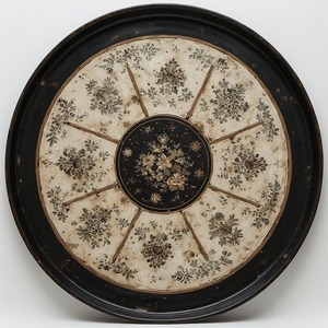 Placa de cargador de resina de cobre real con tonos marrones metálicos profundos y textura artística en remolino para cenas Grand Heritage - Product Image 6