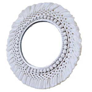 Timeless Handmade Elegance Macrame Mirror - Product Image 1