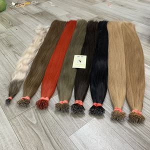 Extensiones de cabello humano vietnamita de un solo donante preunidas de alta calidad, cutícula recta Natural alineada, Punta Nano suave, onda cruda - Product Image 5