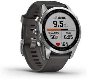 Reloj Inteligente de Aventura de Tamaño Más Pequeño, Reloj Resistente para Exteriores con GPS, Pantalla Táctil, Funciones de Salud y Bienestar, Plateado - Product Image 1