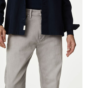 Pantalones de chándal de mezclilla para hombre de calle principal personalizados al por mayor opciones OEM multicolores de secado rápido para pantalones impresos en blanco disponibles - Product Image 6