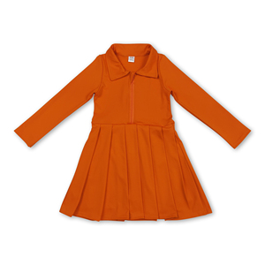 OEM/ODM/RTS Long sleeves colorful zipper kids <b>girls</b> athletic polo <b>dresses</b> <b>girl's</b> clothing set <b>girl's</b> <b>dress</b> baby clothes <b>girls</b> - Product Image 6