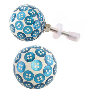 Boutons modernes en laiton corne d'os résine bleue Poignée de tirage Qualité exportation pour cuisine Commode Chambre Salle de bain Maison Bureau Tiroir Porte - Product Image 2