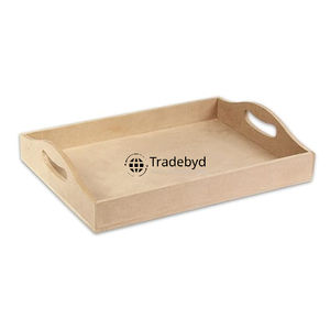 Tradebyd Plateau en bois MDF élégant Plateau en bois décoratif pour cuisine, bureau et table basse - Product Image 2