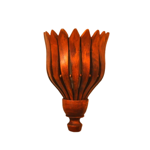 Par de jarrones colgantes de pared de madera tradicionales en tamaños personalizados, jarrón colgante de pared hecho a mano, elegante jarrón colgante de pared de madera artesanal. - Product Image 6